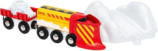 BRIO WORLD - Treno Spazzaneve, Veicoli Giocattolo in Legno, 5 pezzi, Età 3+ Anni - 3