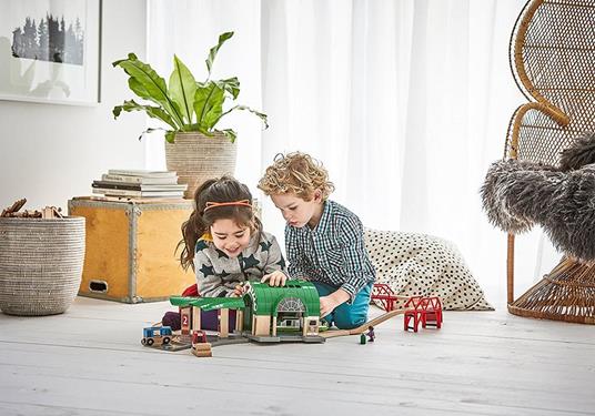 BRIO WORLD - Stazione Centrale, Accessorio per Pista Trenino BRIO, Set da 2 Pezzi, Età 3+ Anni - 21