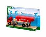 BRIO WORLD - Camion per Trasporto Tronchi, Veicoli Giocattolo in Legno, 6 Pezzi, Età 3+ Anni