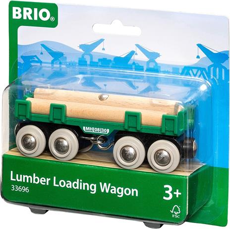 BRIO WORLD - Vagone Portatronchi, Veicoli per Pista Trenino BRIO, Età 3+ Anni - 3
