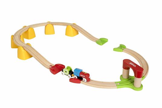 BRIO - Set La Mia Prima Ferrovia con Treno a Batterie, Pista Trenino BRIO, 25 Pezzi, Età 18+ Mesi - 14