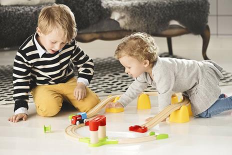 BRIO - Set La Mia Prima Ferrovia con Treno a Batterie, Pista Trenino BRIO, 25 Pezzi, Età 18+ Mesi - 16