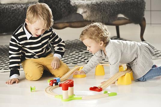 BRIO - Set La Mia Prima Ferrovia con Treno a Batterie, Pista Trenino BRIO, 25 Pezzi, Età 18+ Mesi - 16