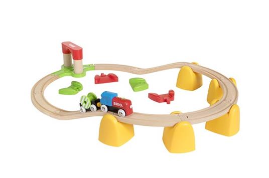 BRIO - Set La Mia Prima Ferrovia con Treno a Batterie, Pista Trenino BRIO, 25 Pezzi, Età 18+ Mesi - 7