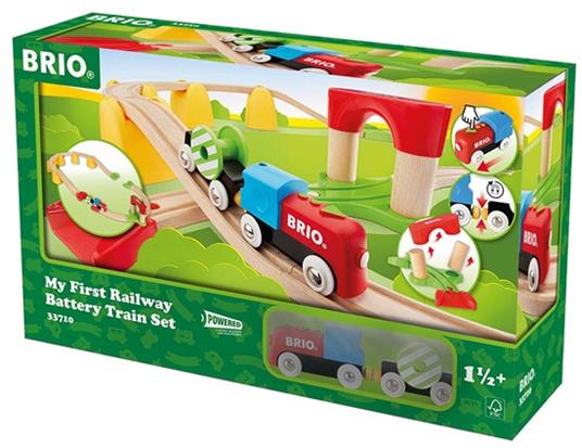 BRIO - Set La Mia Prima Ferrovia con Treno a Batterie, Pista Trenino BRIO, 25 Pezzi, Età 18+ Mesi - 8