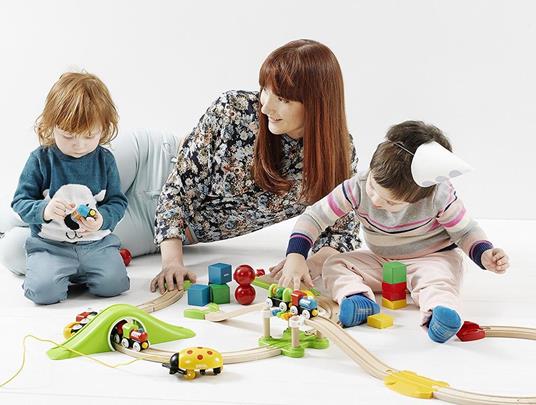 BRIO - La Mia Prima Ferrovia, Set per Principianti, Pista Trenino BRIO, 18 Pezzi, Età 18+ Mesi - 23