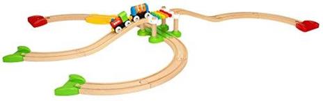 BRIO - La Mia Prima Ferrovia, Set per Principianti, Pista Trenino BRIO, 18 Pezzi, Età 18+ Mesi - 5