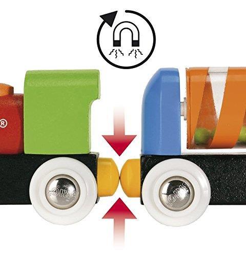 BRIO - La Mia Prima Ferrovia, Set per Principianti, Pista Trenino BRIO, 18 Pezzi, Età 18+ Mesi - 7