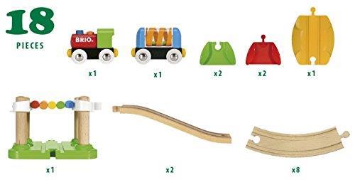 BRIO - La Mia Prima Ferrovia, Set per Principianti, Pista Trenino BRIO, 18 Pezzi, Età 18+ Mesi - 13