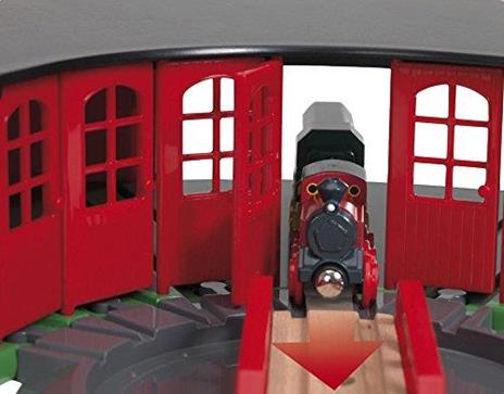 BRIO WORLD - Grande Deposito per Treni, Accessorio per Pista Trenino BRIO, Set da 2 Pezzi, Età 3+ Anni - 7