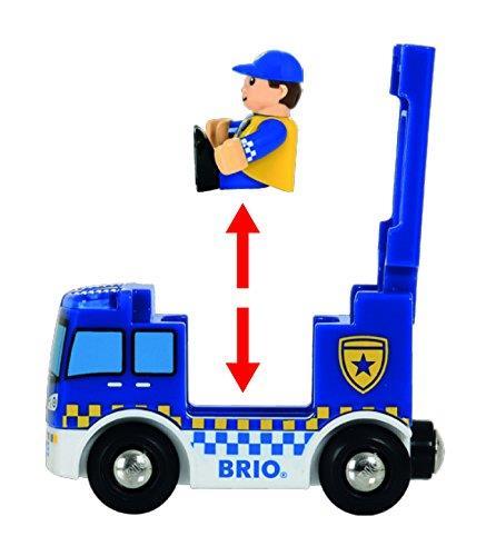 BRIO WORLD - Stazione della Polizia con Veicolo di Emergenza, Accessorio per Pista Trenino BRIO, Set da 5 Pezzi - 7