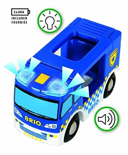 BRIO WORLD - Furgone della Polizia, Veicoli Giocattolo in Legno, 2 Pezzi, Età 3+ Anni - 3