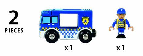 BRIO WORLD - Furgone della Polizia, Veicoli Giocattolo in Legno, 2 Pezzi, Età 3+ Anni - 10