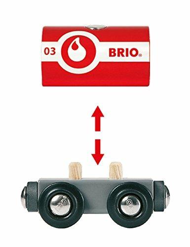 BRIO WORLD - Treno dei Pompieri, Veicoli per Pista Trenino BRIO, 4 Pezzi, Età 3+ Anni - 6