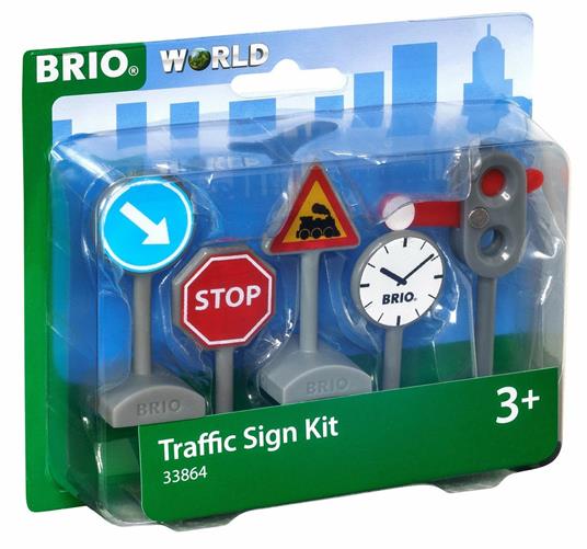 BRIO WORLD - Kit Segnaletica Ferroviaria, Accessorio per Pista Trenino BRIO, 5 Pezzi, Età 3+ Anni - 7