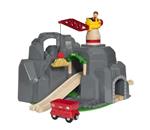 BRIO WORLD - Gru e Tunnel di Montagna, Accessorio per Pista Trenino BRIO, Set da 7 Pezzi, Età 3+ Anni