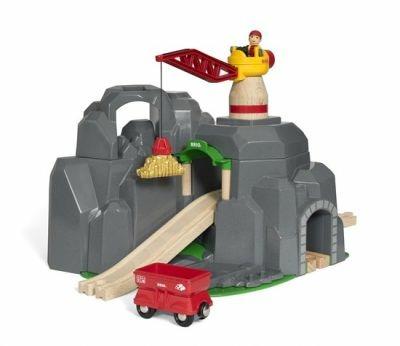 BRIO WORLD - Gru e Tunnel di Montagna, Accessorio per Pista Trenino BRIO, Set da 7 Pezzi, Età 3+ Anni - 4