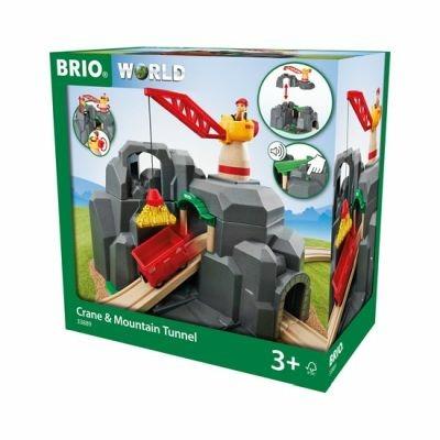 BRIO WORLD - Gru e Tunnel di Montagna, Accessorio per Pista Trenino BRIO, Set da 7 Pezzi, Età 3+ Anni - 5
