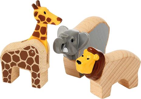 BRIO WORLD -  Set Ferrovia Avventure Safari, Pista Trenino con Accessori, 26 pezzi, Età 3+ Anni - 7