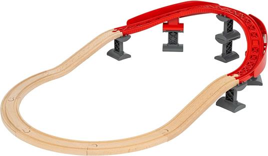 BRIO WORLD - Pacchetto Binari e Rotaie con Curve, Accessori per Pista Trenino BRIO, 16 pezzi, Età 3+ Anni - 4