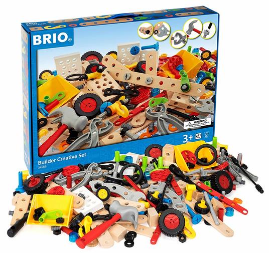 BRIO BUILDER - Set Costruzioni  Creativo con Attrezzi, Kit per Oggetti da Montare, 271 Pezzi, Età 3+ Anni - 8