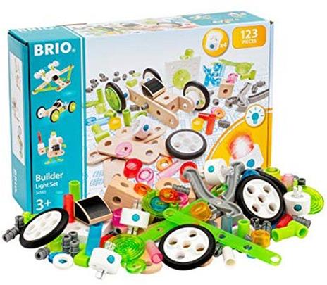 BRIO BUILDER - Set Costruzioni con Luci, Kit per Veicoli da Montare, 120 Pezzi, Età 3+ Anni