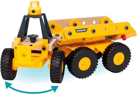 BRIO BUILDER - Autotrasportatore Volvo con Luce, Kit costruzioni Veicolo da Cantiere, 55 Pezzi, Età 3+ Anni - 4