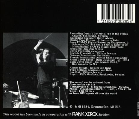 Esa-Pekka Salonen: A Swedish Serenade - CD - CD Audio di Esa-Pekka Salonen,Lars-Erik Larsson,Dag Wiren,Lille Bror Söderlundh,Ingvar Lidholm,Alf Nilsson - 2
