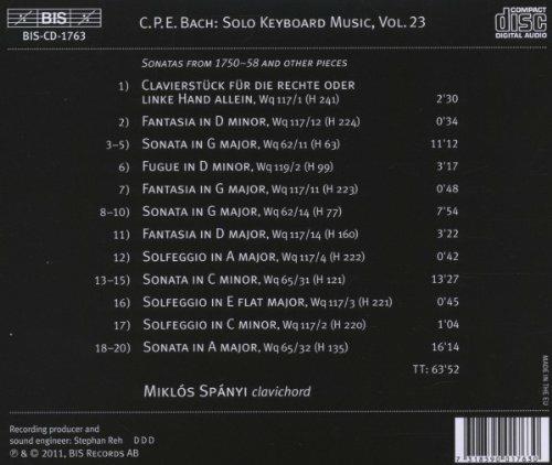 Musica per strumento a tastiera solo vol.23 - CD Audio di Johann Sebastian Bach,Miklos Spanyi - 2
