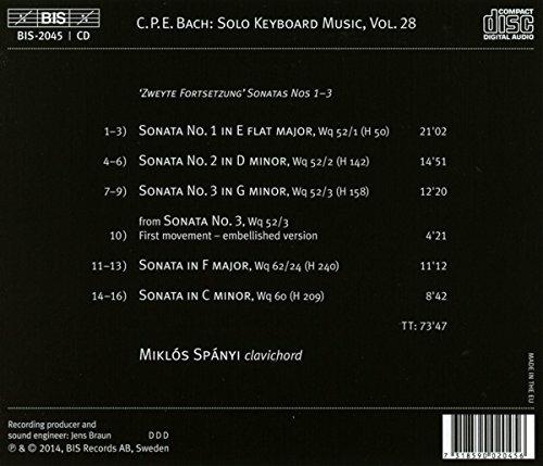 Musica per strumento a tastiera solo vol.28 - CD Audio di Carl Philipp Emanuel Bach - 2