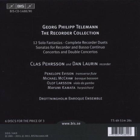 Recorder Collection - CD Audio di Georg Philipp Telemann - 2