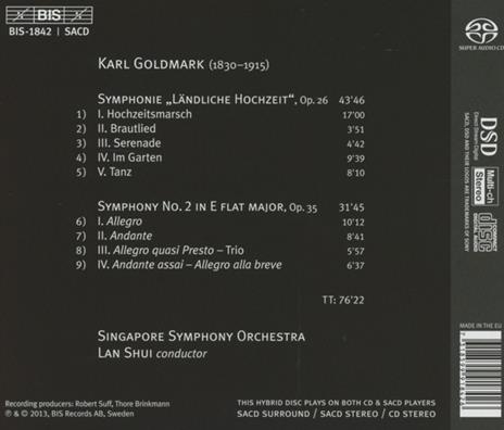 Rustic Wedding Symphony - SuperAudio CD di Karl Goldmark - 2