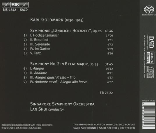 Rustic Wedding Symphony - SuperAudio CD di Karl Goldmark - 2