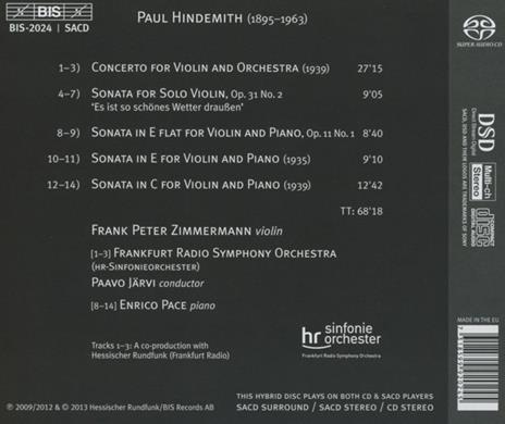 Sonate per Violino & Concerto - SuperAudio CD di Paul Hindemith - 2