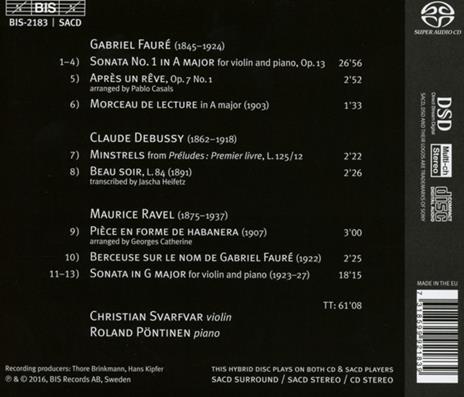 Apres Un Reve - CD Audio di Christian Svarfvar - 2