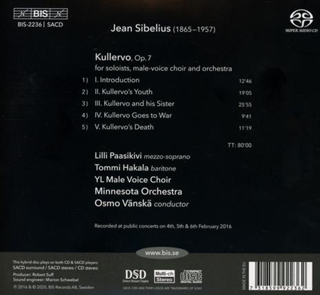 Kullervo - CD Audio di Jean Sibelius - 2