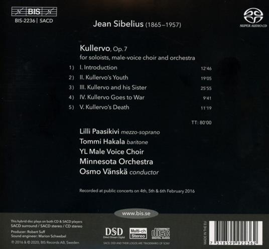 Kullervo - CD Audio di Jean Sibelius - 2