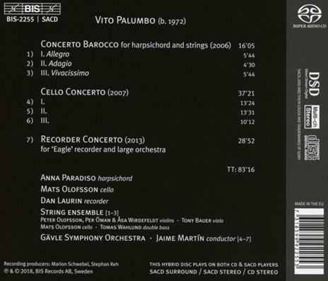3 Concerti - SuperAudio CD di Vito Palumbo - 2