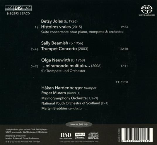 Stories. Concerti per tromba - SuperAudio CD di Martyn Brabbins,Malmö Symphony Orchestra - 2