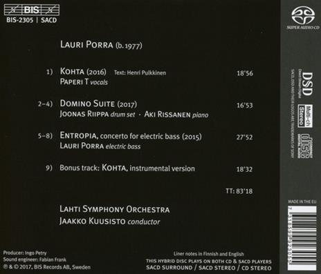 Entropia - SuperAudio CD di Lauri Porra - 2