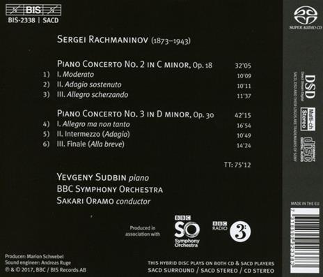 Concerto per pianoforte - SuperAudio CD di Sergei Rachmaninov - 2
