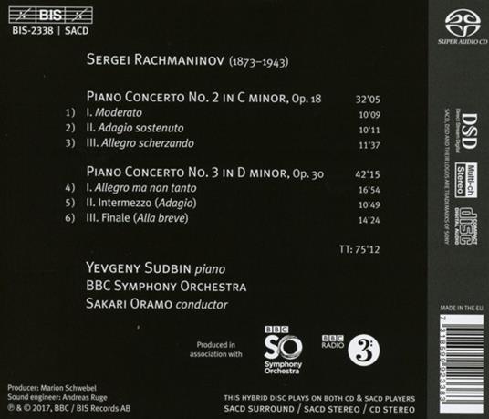 Concerto per pianoforte - SuperAudio CD di Sergei Rachmaninov - 2
