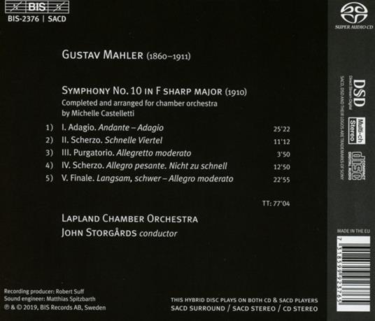 Sinfonia n.10 - SuperAudio CD di Gustav Mahler - 2
