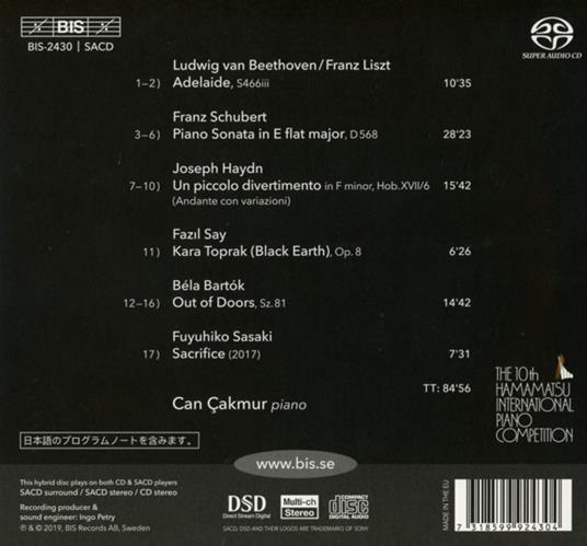 Piano Recital - SuperAudio CD di Can Çakmur - 2