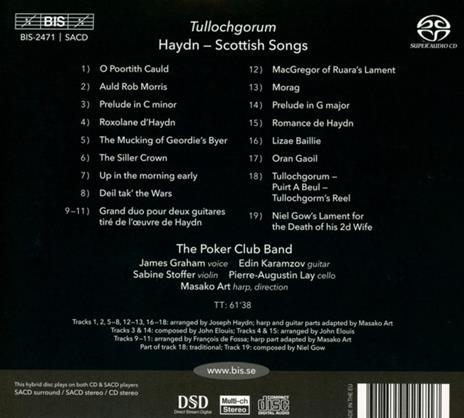 Tullochgourm - Scottish Songs - SuperAudio CD di Franz Joseph Haydn,Poker Club Band - 2