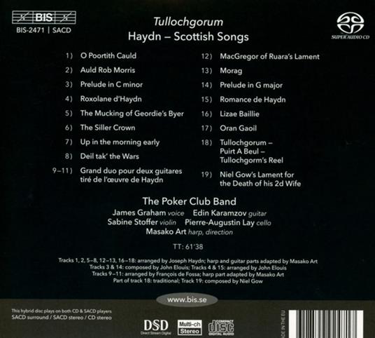 Tullochgourm - Scottish Songs - SuperAudio CD di Franz Joseph Haydn,Poker Club Band - 2