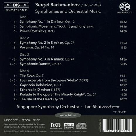 Sinfonie e musica orchestrale - SuperAudio CD di Sergei Rachmaninov - 2