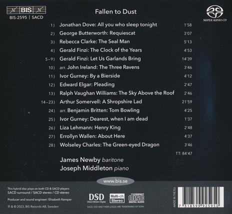 Fallen To Dust - SuperAudio CD di Jonathan Dove,James Newby - 2