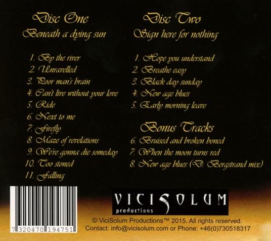 Beneath a Dying Sun - CD Audio di Thalamus - 2