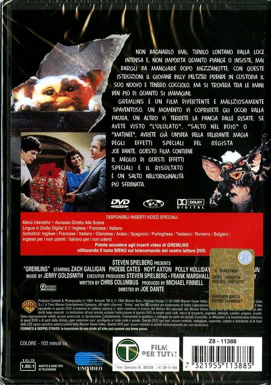 Gremlins di Joe Dante - DVD - 2